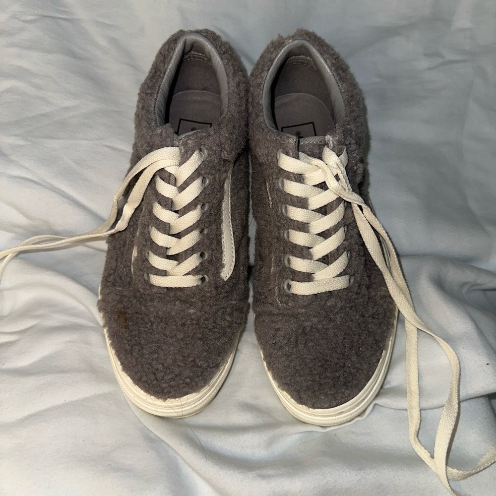 Vans Gray Sherpa Sneakers